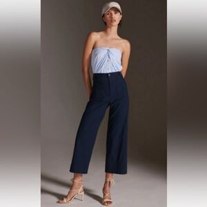THE COLETTE CROPPED WIDE-LEG PANTS BY MAEVE